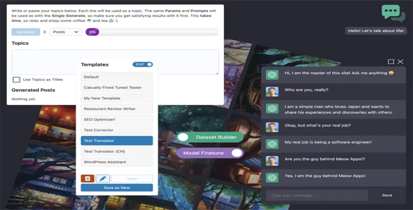 AI Engine Pro – ChatGPT Chatbot, GPT Content Generator, Custom Playground & Features
